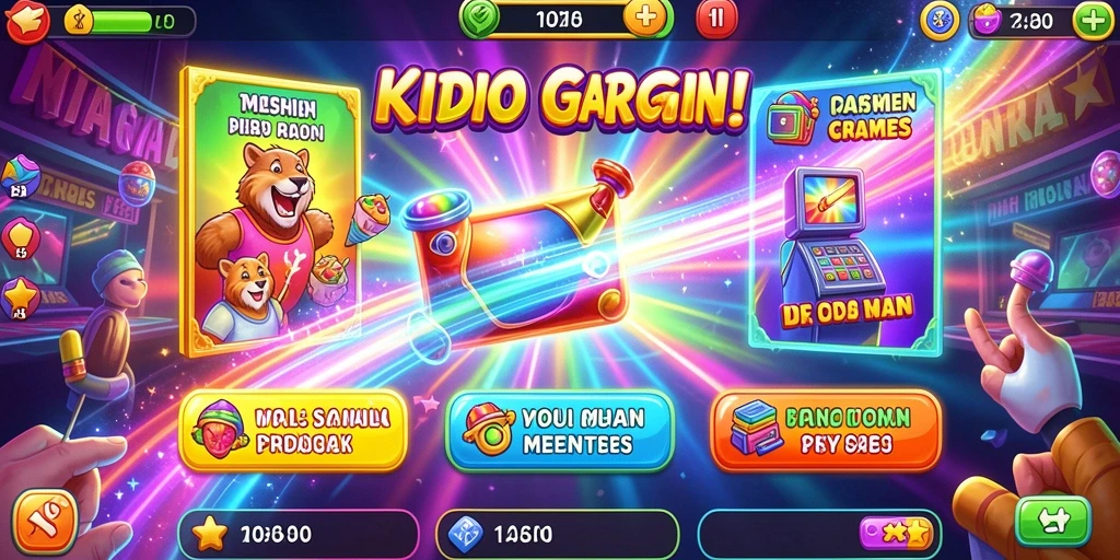 Lingkungan permainan yang indah dan detail.